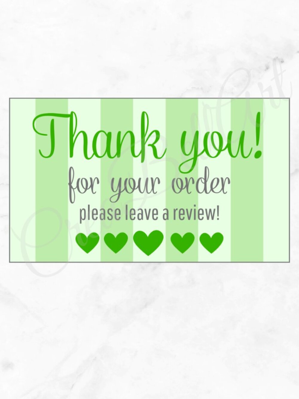 60 Pack striped Thank You Cards - Picture 5 of 11